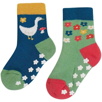 Stoppersocken 2er Pack Frottee Gans