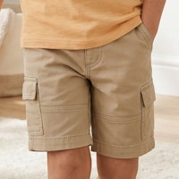 Robuste Twill Bermuda karamell-braun