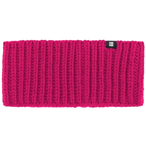 Woll Stirnband Erwachsene und Jugendlich pink