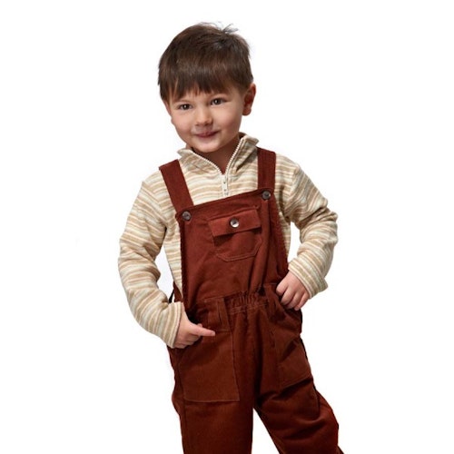 Leichte Latzhose aus weichem Cord