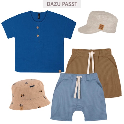 Musselin Shirt kurzarm Fahrzeuge