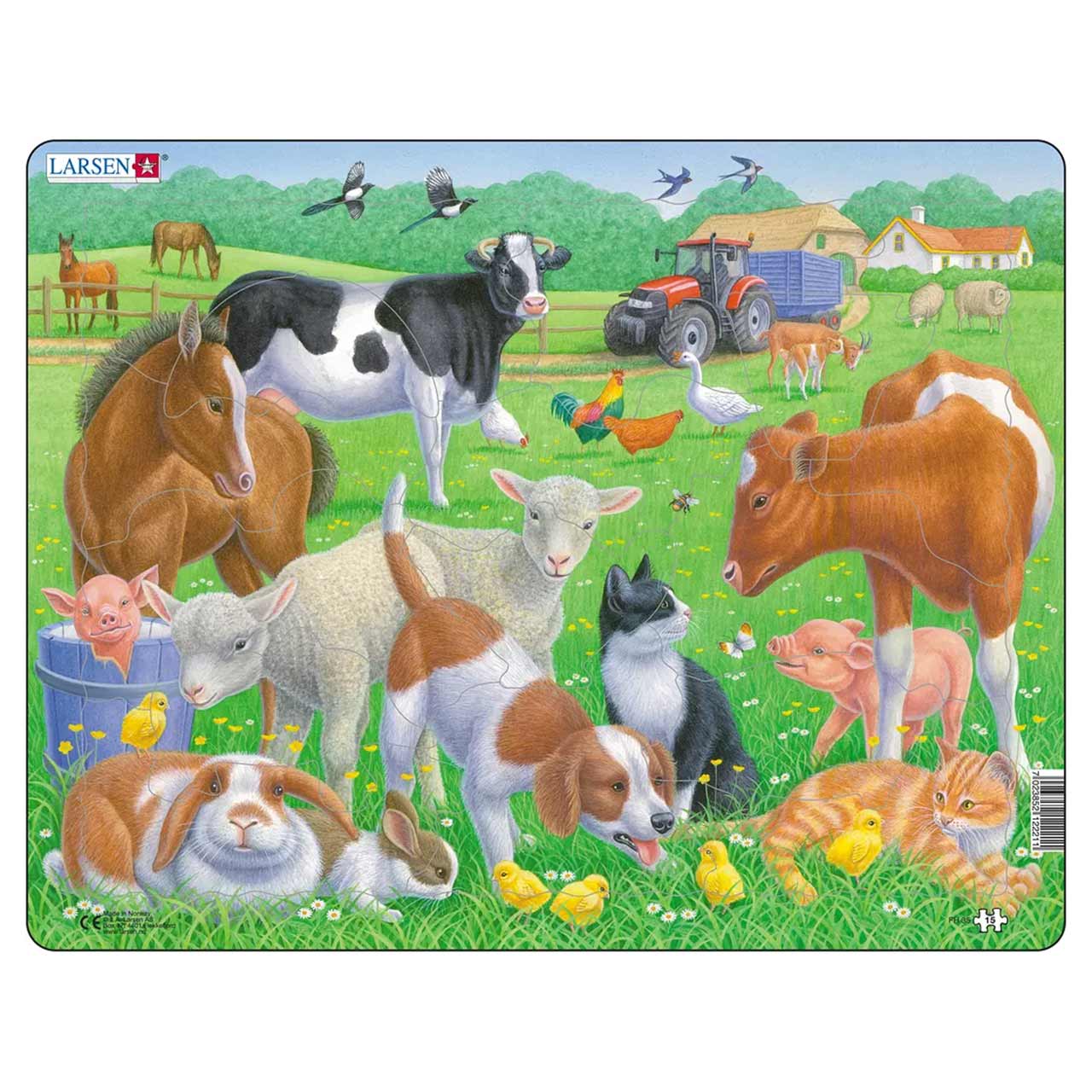 Kinder Puzzle ab 2 Jahre Bauernhof