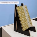 Vorschaubild Buchaufsteller DIN A4 bis DIN A5 Format schwarz