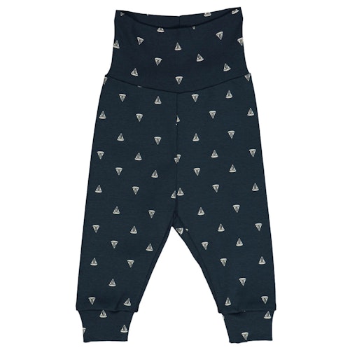 Leichte Krabbelhose Kniepatches Wale