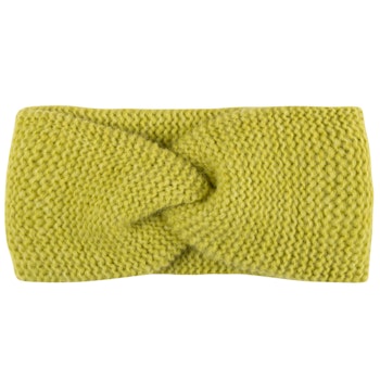 Damen Baby Alpakawolle Stirnband limetten-grün