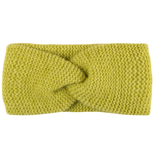 Damen Baby Alpakawolle Stirnband limetten-grün