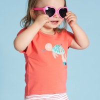 Mädchen Shirt kurzarm Puffärmel Einhorn