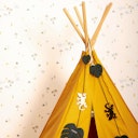 Vorschaubild Kinder Tipi Bio Baumwolle 135 x 135 x 150 cm gelb