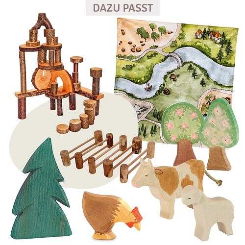 Spieltuch Bio-Baumwolle Königreich 100 x 100 cm