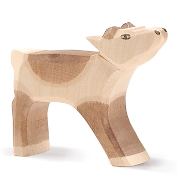 Renkalb Holzfigur 7 cm