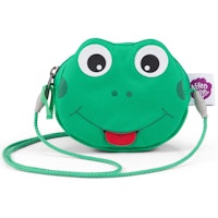Geldbeutel mit Ziehzunge Frosch grün 13 x 10,5 cm