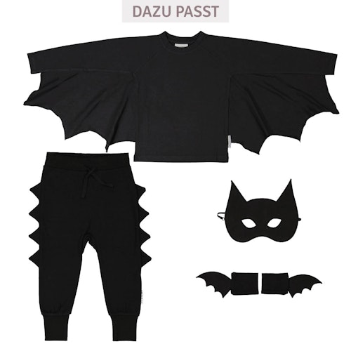 Coole Maske schwarz Einheitsgröße mit Gummiband