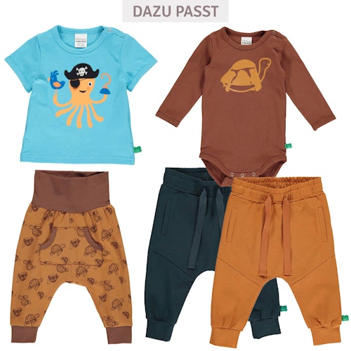 Kurzarm T-Shirt Tiergesicht