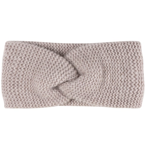 Damen Baby Alpakawolle Stirnband hellbeige