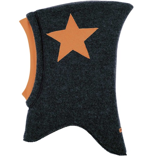 Woll Schlupfmütze Stern-Aufnäher