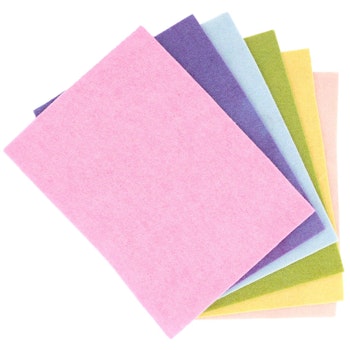 Bastelfilz pastell – Bio Wollfilzplatten 6 Stück 20x15cm