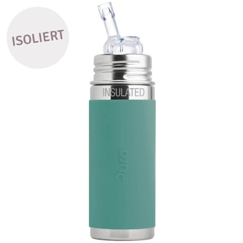Isolierte Trinkhalm Flasche ab 12 M - open end mint