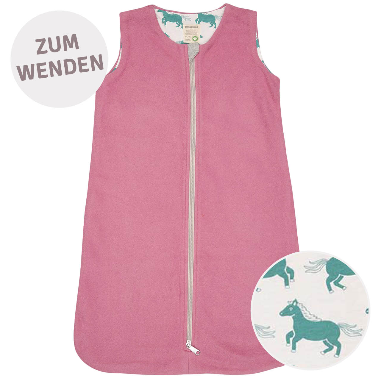 Warmer Wendeschlafsack Fleece