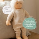 Vorschaubild Puppen Strickstrampler 35-45cm beige, Bio-Baumwolle