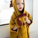 Vorschaubild Kinder Badeponcho mit Kapuze Löwe 1-6 J
