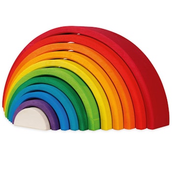 Regenbogen Bausteine 11 teilig 33,5 cm