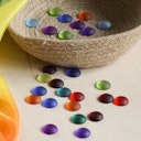 Vorschaubild Matte Funkelsteine 60 Stück