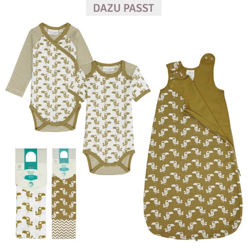 Leichter Musselin Baby Schlafsack Kamel