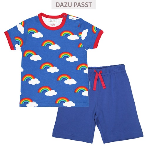 Kurzarm T-Shirt Regenbogen