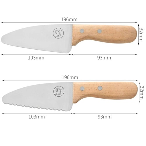 Edelstahl Küchenmesser Kinder Set 4-tlg