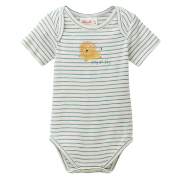 Leichter Kurzarmbody mint gestreift