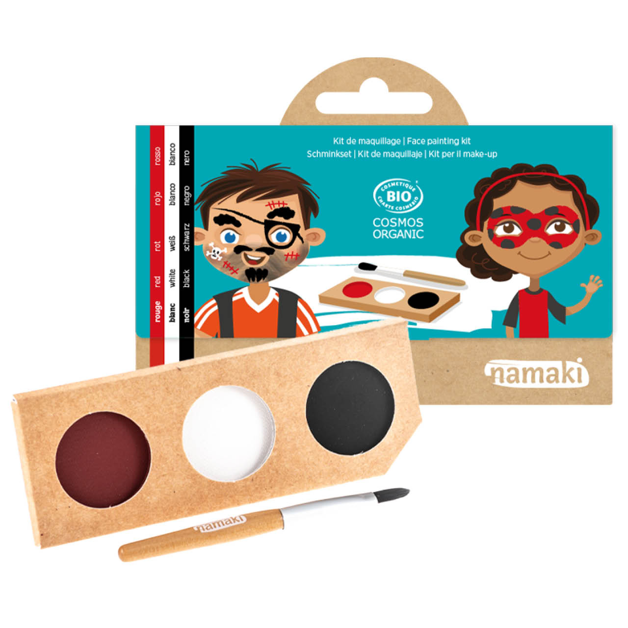 Bio Kinderschminke Pirat & Ladybug – 3 Farben