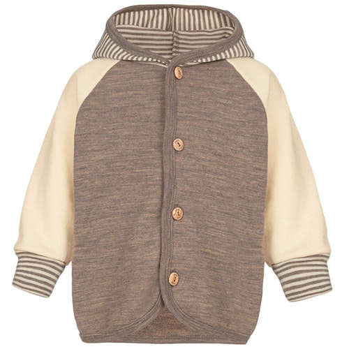Babyjacke 100% Wolle zum Knöpfen
