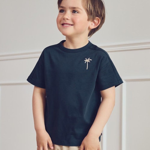Lässiges T-Shirt großer Rückenprint
