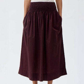 Midi-Rock Damen salbei-grün