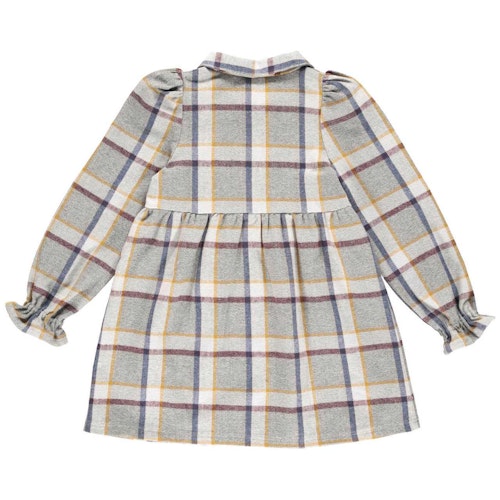 Festes kariertes Twill Kleid