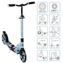 Vorschaubild Alu Scooter ab 6 Jahre 35-100kg 205mm-Rädern Pastellblau