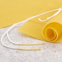 Vorschaubild Kerzendochte DIY 2er Set Bienenwaben Kerzen, 39 cm