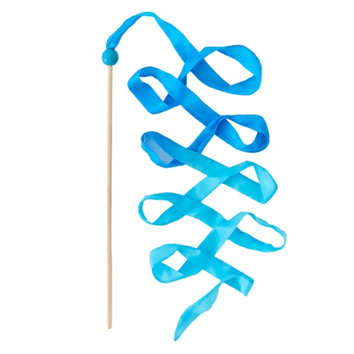 Blaues Tanzband aus Seide 2,4 m - Glockenblume