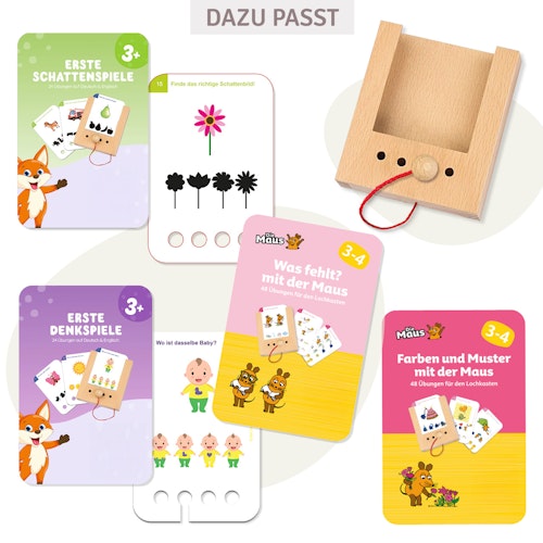 Kartensatz Farben und Muster mit der Maus ab 3-4 Jahren (ohne Lochkasten)