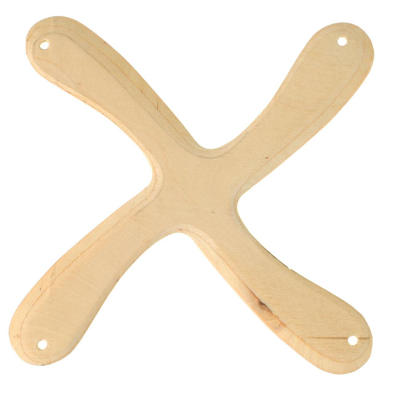 Holz Bumerang 4 Flügler - Bauset ab 12 Jahre