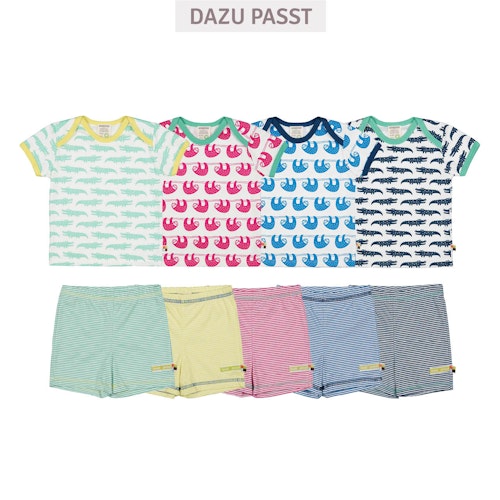 gestreifte leichte Shorts