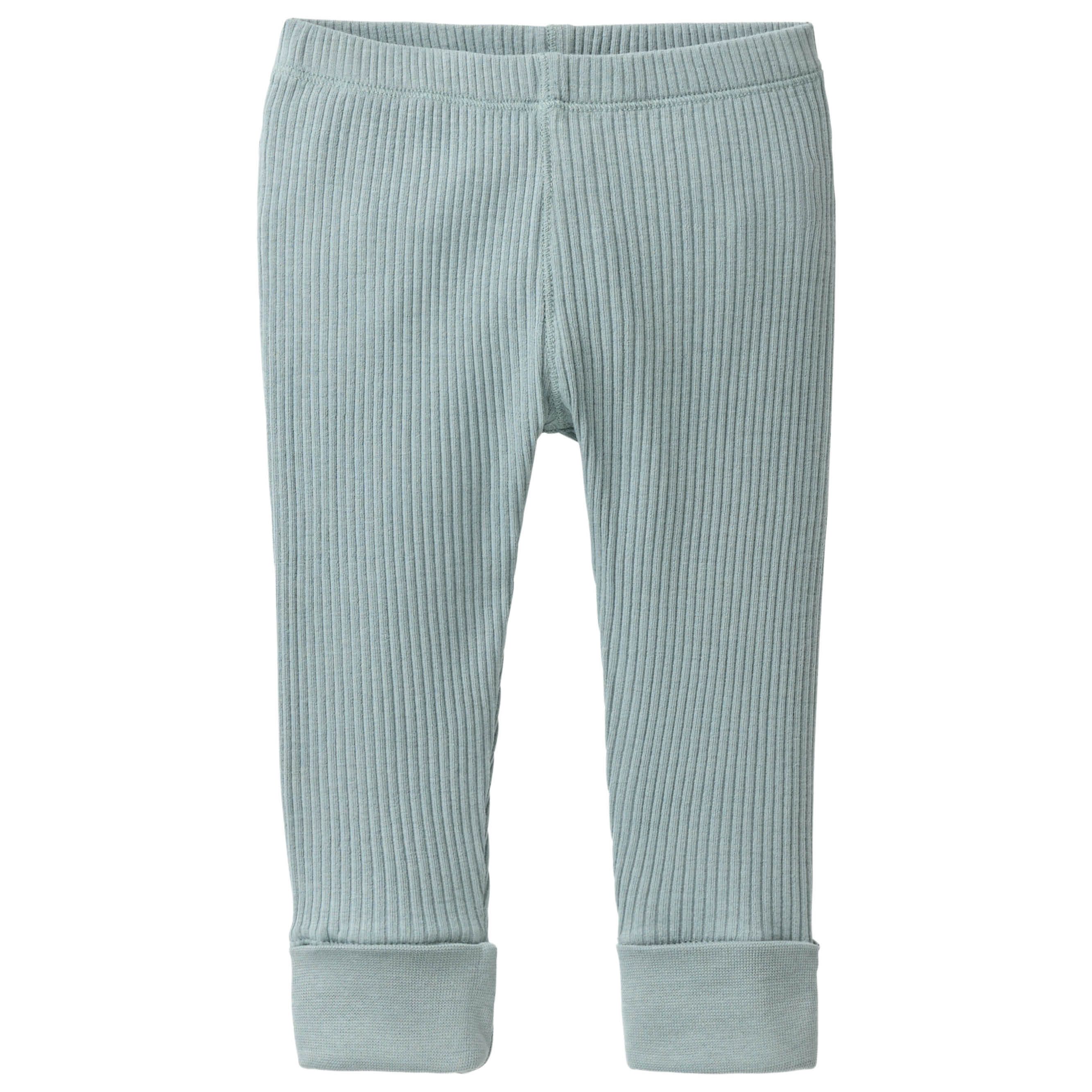Edle Ripp Leggings grün