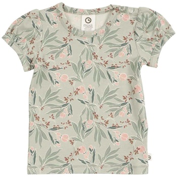Elastisches T-Shirt Blumen rose
