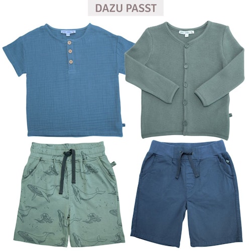 Musselin Shirt kurzarm uni