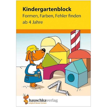 Kindergartenblock „Formen, Farben, Fehler finden“ ab 4 Jahre
