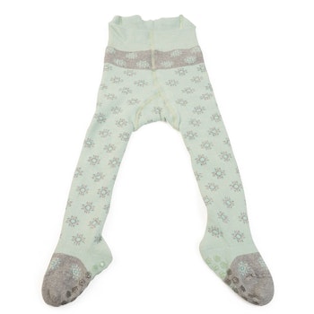 Lauflernstrumpfhose mit Stoppern weiß