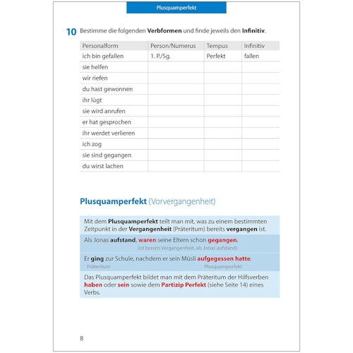 Deutsch Grammatik Übungsheft 5. bis 7. Klasse
