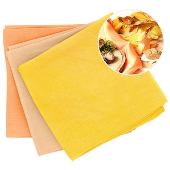 Jahreszeitentuch Seide 55x55 cm – Herbst 3er Set