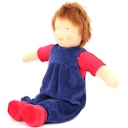 Vorschaubild Puppenkleidung Set 3-tlg. „Sommer rot/blau“