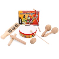XXL Percussion-Set ab 3 Jahre – 6-teilig + Buch & CD